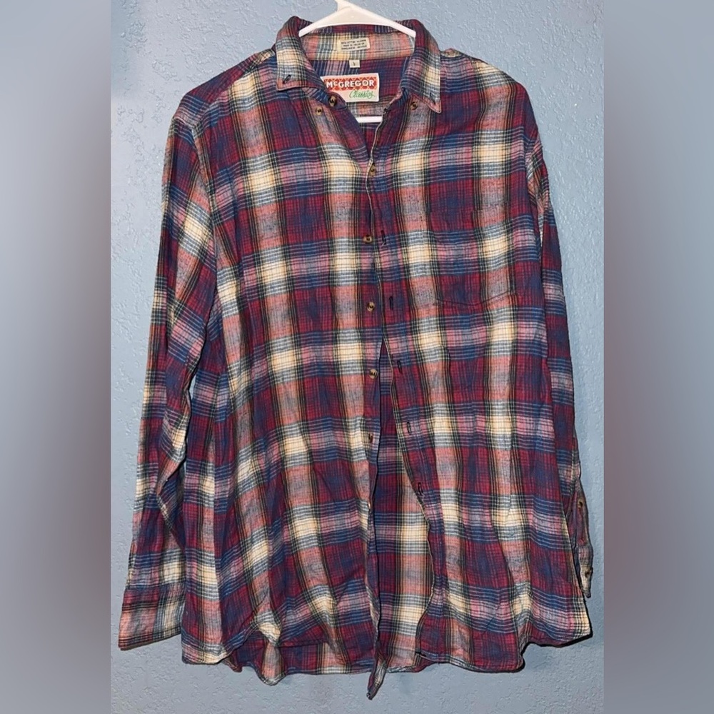 McGregor Red and Blue Plaid Shirt